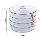 Side view of the Tidy Table plastic sprout maker, illustrating its durable and hygienic construction.