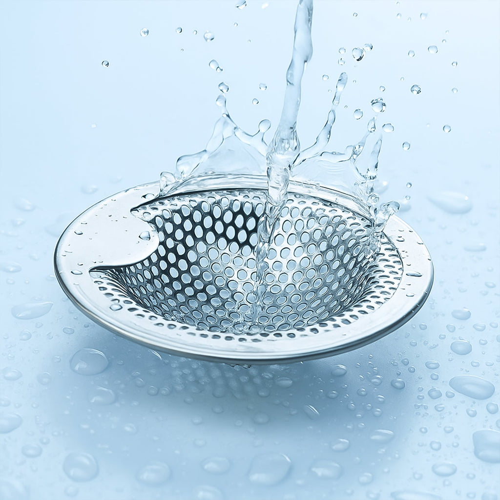 Stainless steel sink drain strainer with smooth rim for easy removal