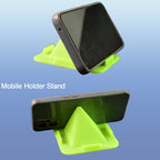 Close-up of pyramid mobile stand's silicone pads providing grip