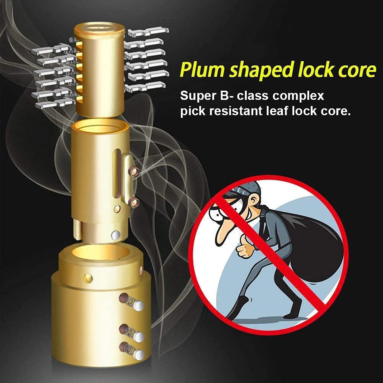 Motorbike disc brake lock featuring loud alarm system