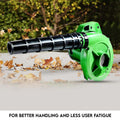 Green Dustiva Portable Air Blower for efficient home and garden cleaning.