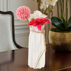 Modern plastic vase suitable for artificial flower arrangements