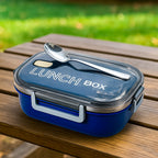 Leak-proof steel tiffin box with BPA-free locking lid for fresh meals