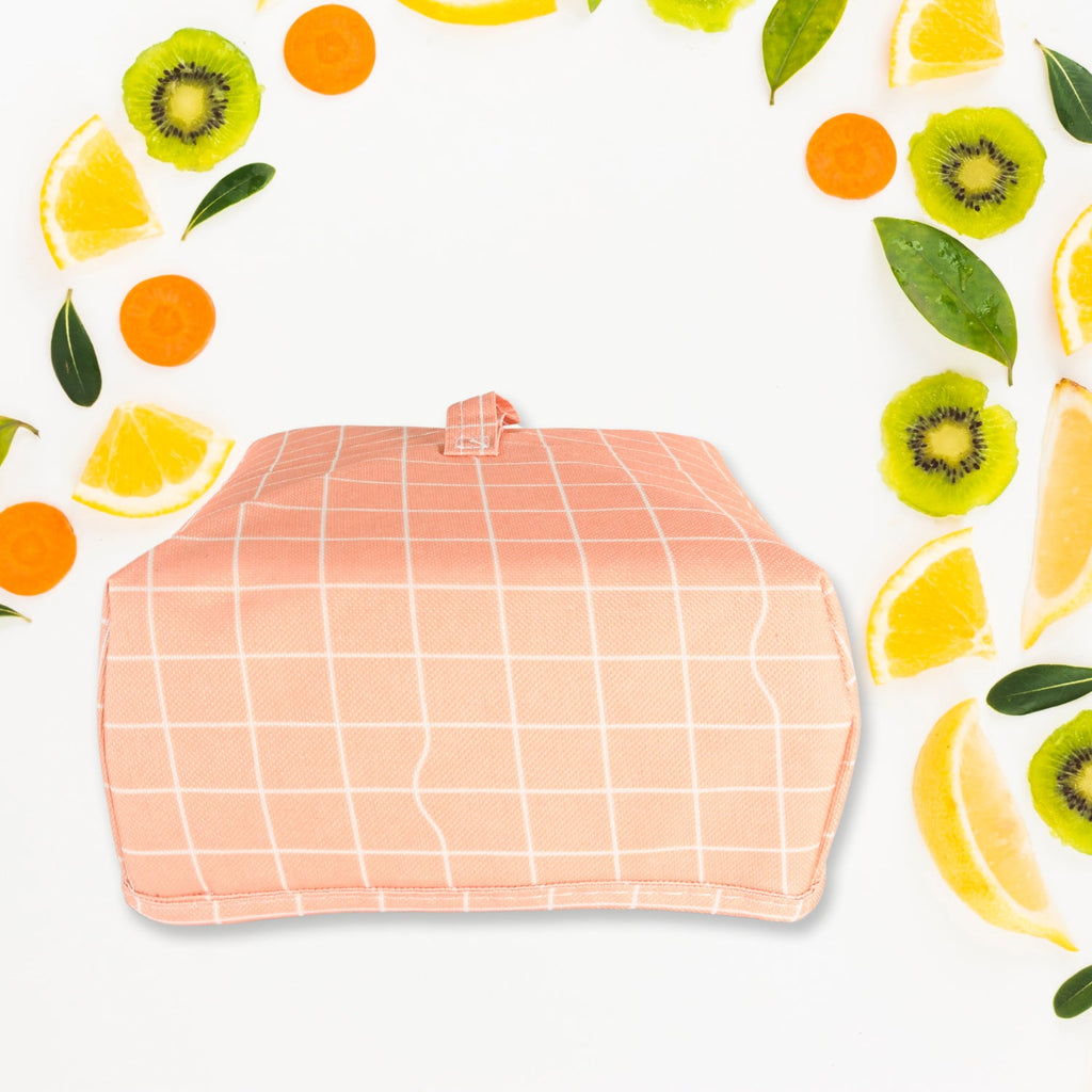 The compact, flat-folded design of the Foldable Food Cover for easy storage.