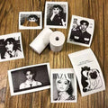 Close-up of a smooth, white thermal printer paper roll, highlighting its premium texture.