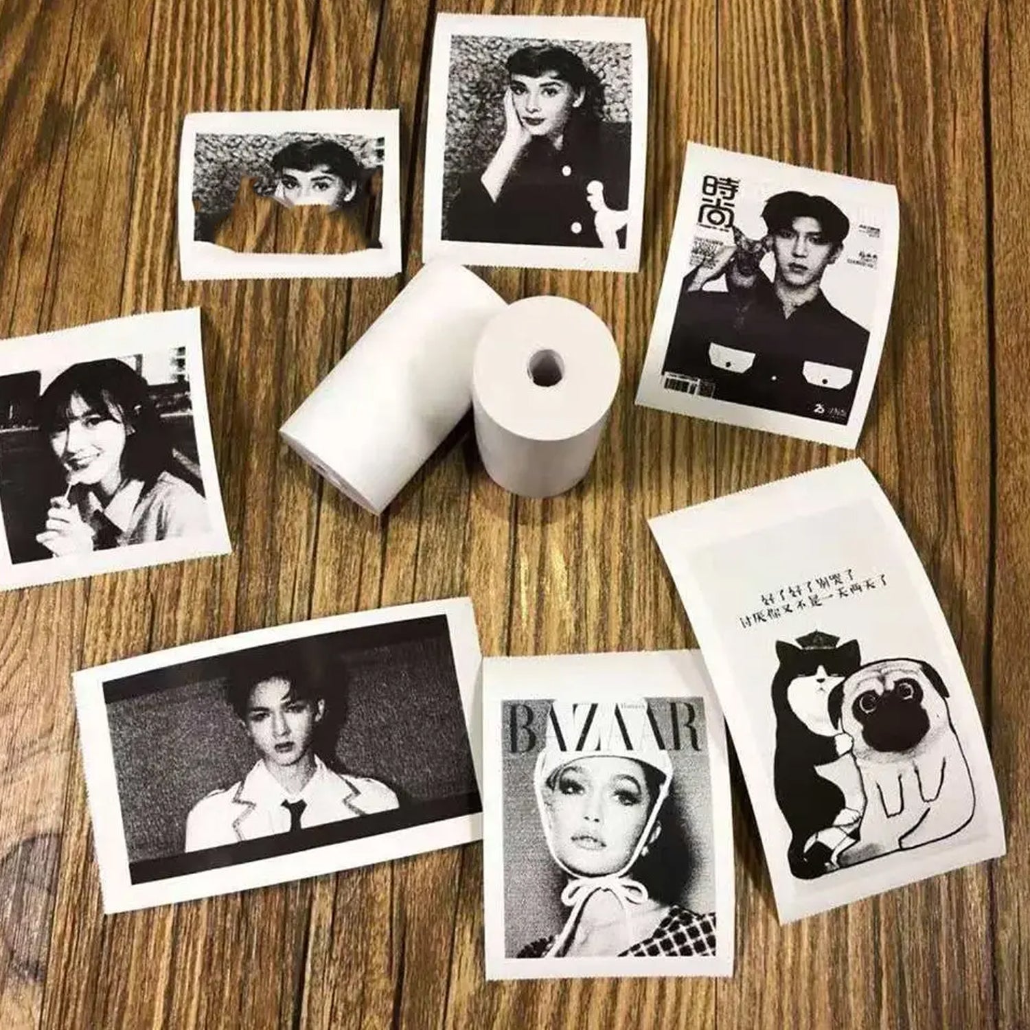Close-up of a smooth, white thermal printer paper roll, highlighting its premium texture.