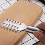 Fish scale remover scraper in action, demonstrating easy scale removal.