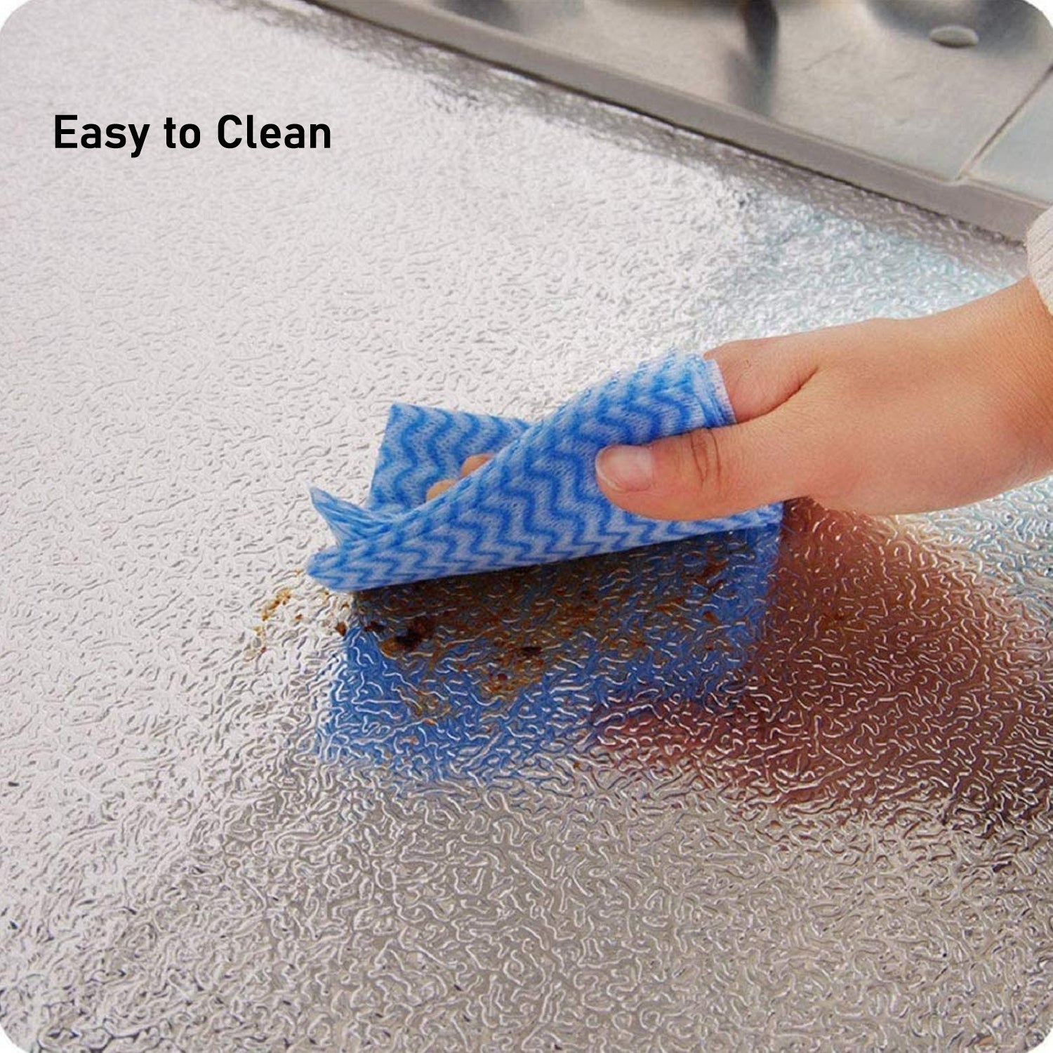 Ultra wall aluminium sheet protecting kitchen surfaces from oil splashes