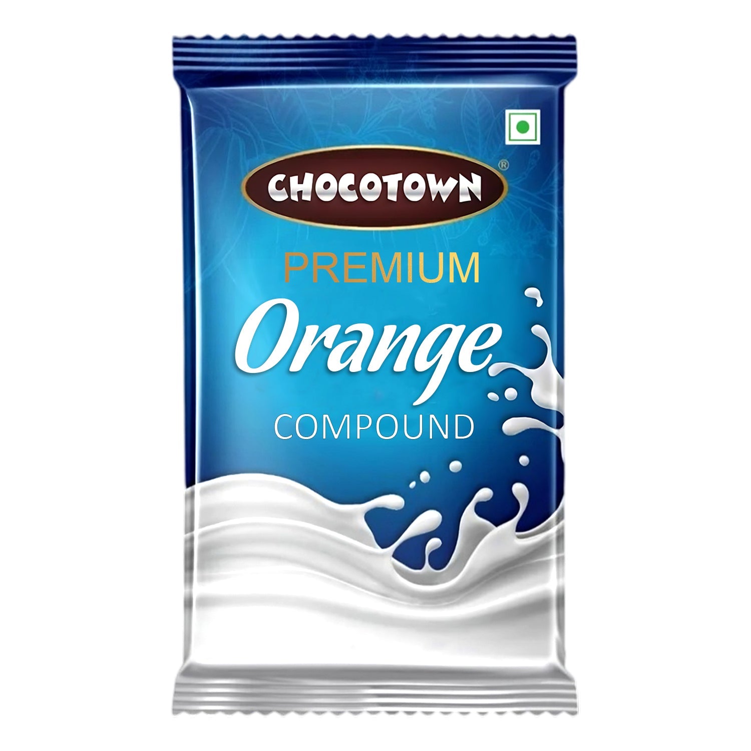 Chocotown orange baking compound, ideal for cakes and cookies.