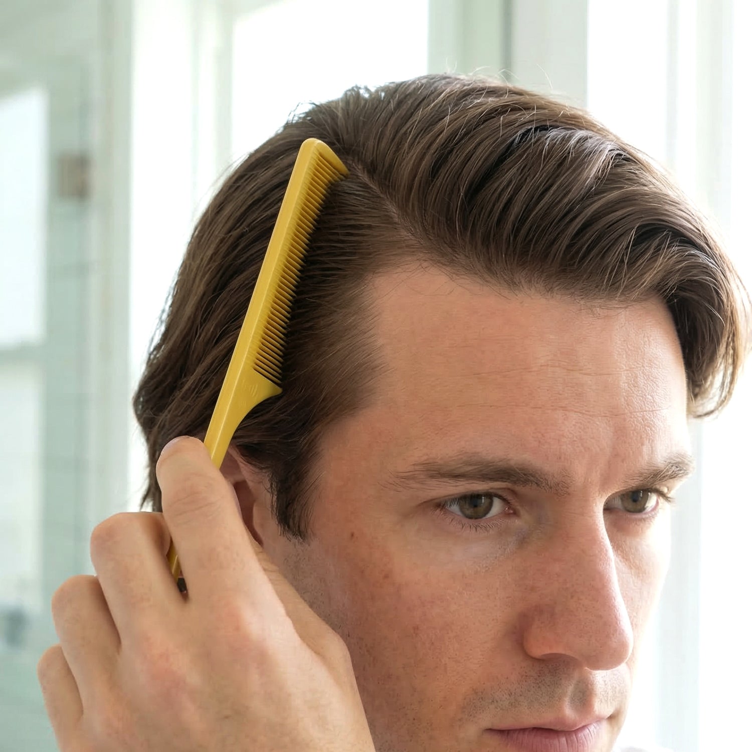 Pointed tail comb for precise hair styling and sectioning