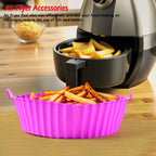 Cooking with silicone pot in air fryer, reusable and easy to clean