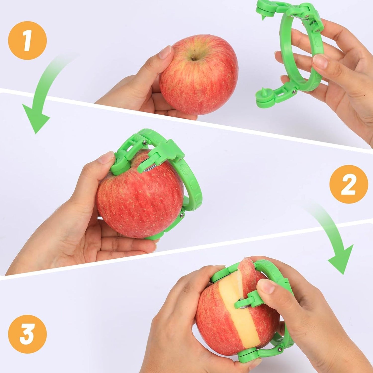 Ergonomic apple peeler cutter for comfortable kitchen use