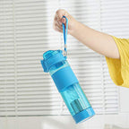 Own Hydrate alkaline water bottle in a gym setting, emphasizing active hydration.
