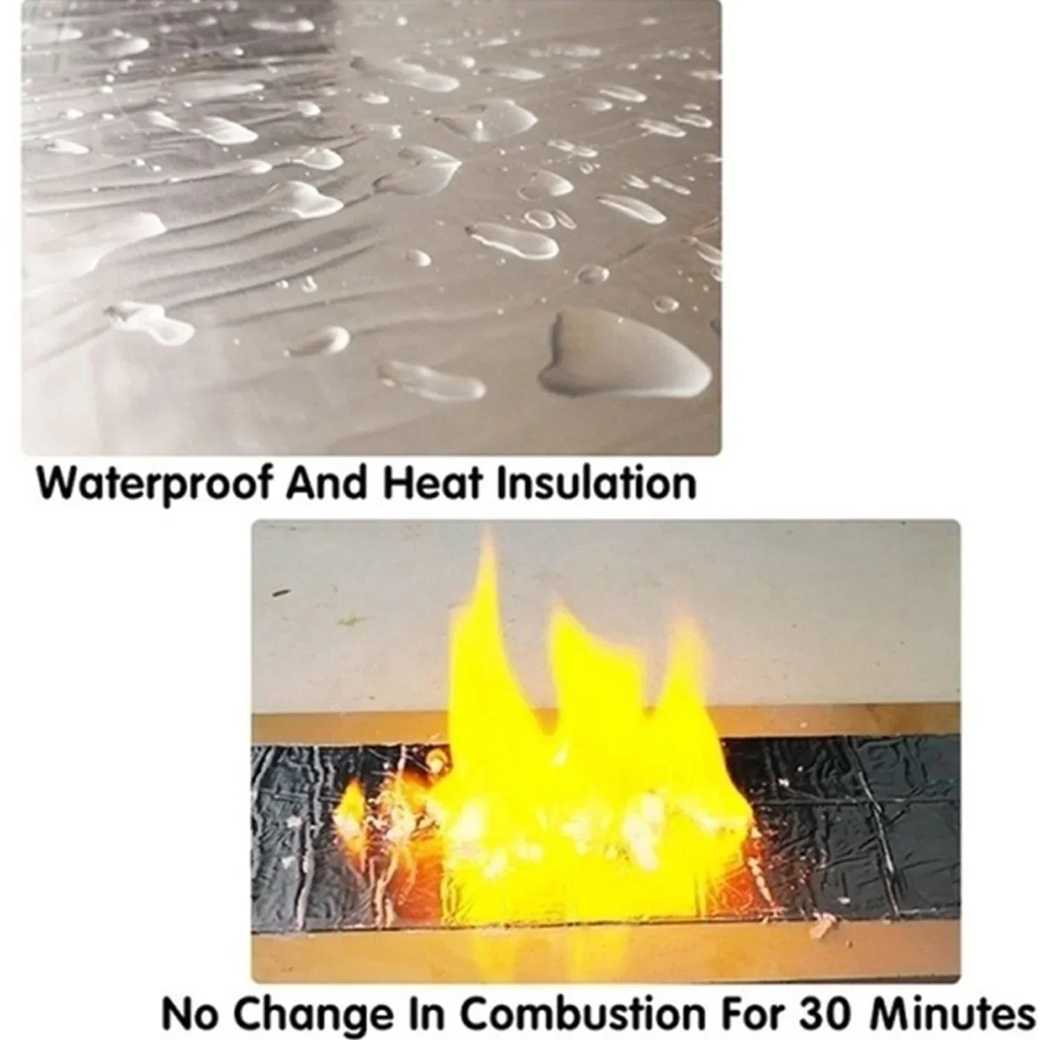 Insulation foil tape being applied to a high-temperature surface