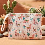 Zipper storage pouch designed for small essentials with wrist strap