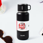 Sweat-proof stainless steel water bottle, great for gym workouts and travel.