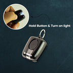 Keychain torch with ultra-bright LED beam for nighttime visibility