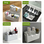 Durable plastic storage baskets for kitchen and pantry neatness