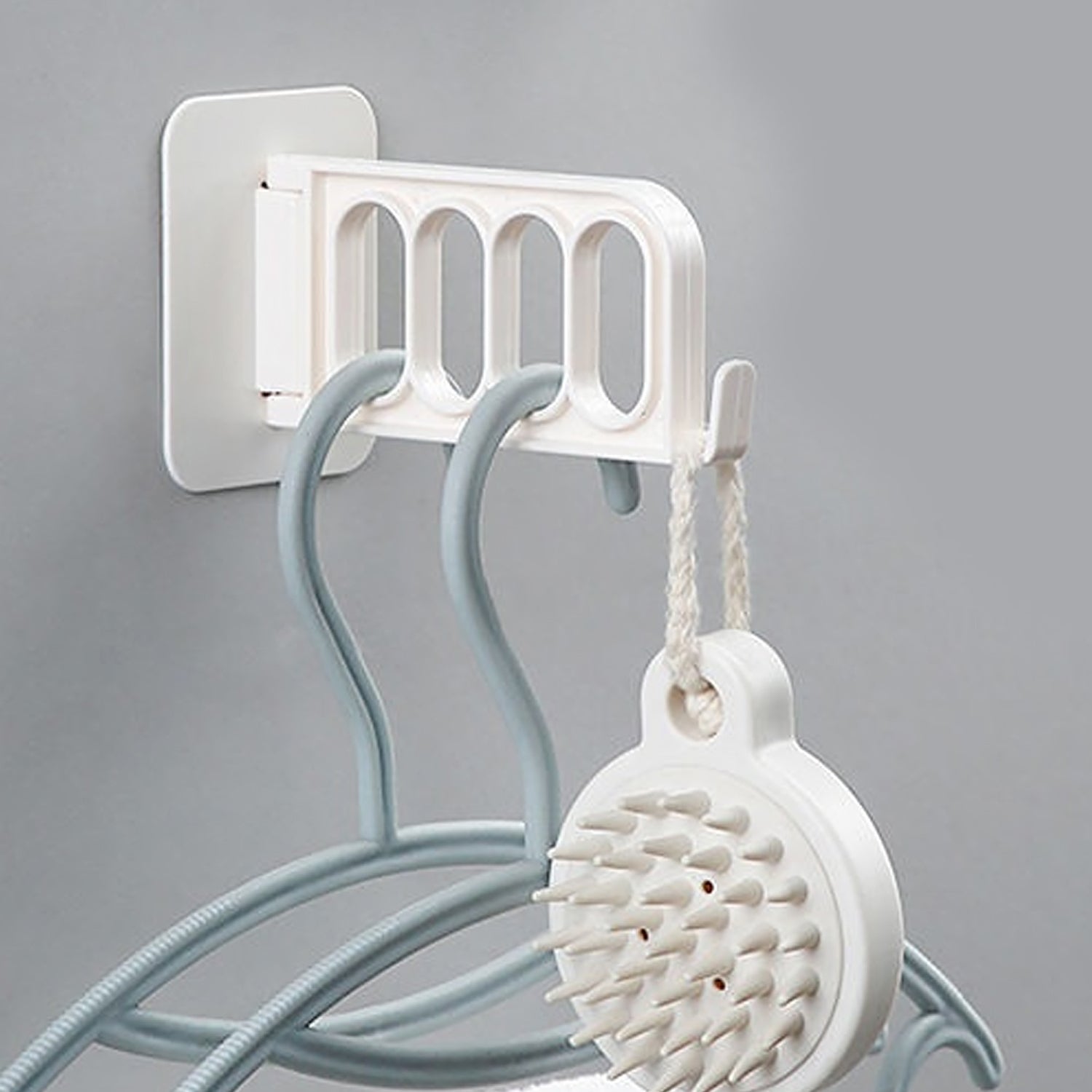 Practical ABS plastic door hook for bathroom, kitchen, bedroom, or cubicle storage.