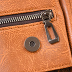 Executive messenger briefcase featuring adjustable shoulder strap and sturdy zippers