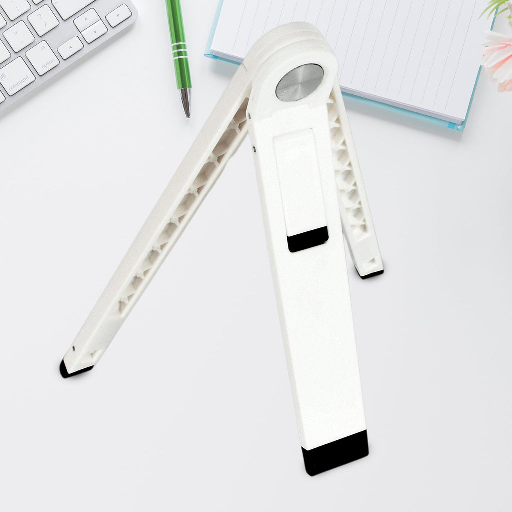 Portable tablet stand for mobile and tablet devices on the go.