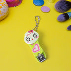 Close-up of cute nail clipper design with keychain attachment
