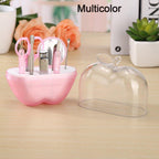 Travel-friendly 8-in-1 apple-shaped manicure kit for perfect nails.