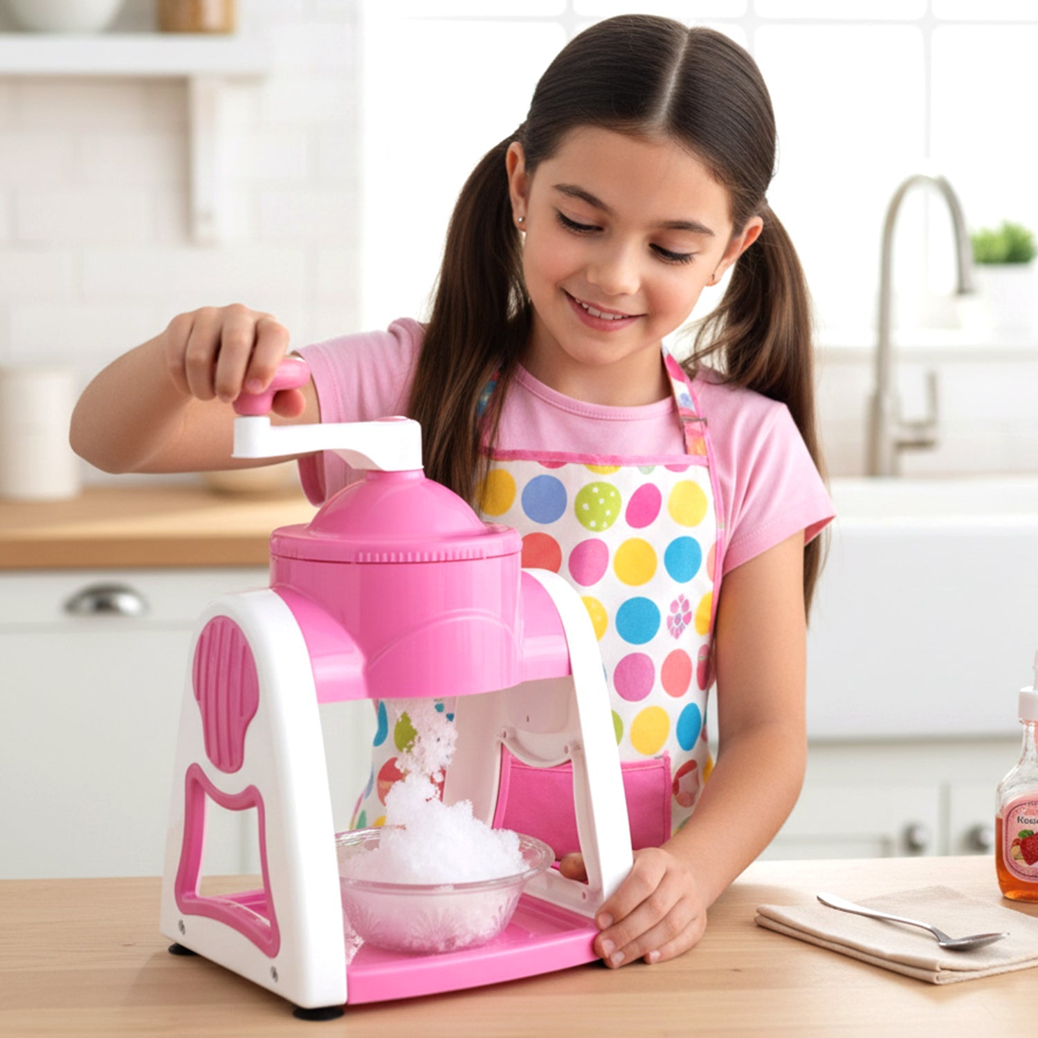 Portable compact kitchen manual ice crusher for home use