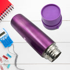 Ergonomic 500 ml stainless steel gym bottle, ideal for workouts.