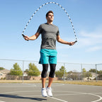 Fitness jump rope used in gym and outdoor workout sessions