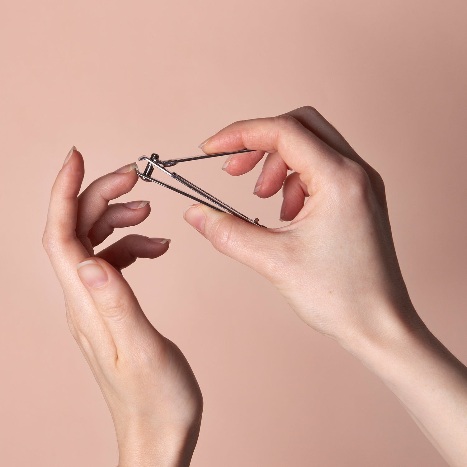Nail clipper showing integrated nail file