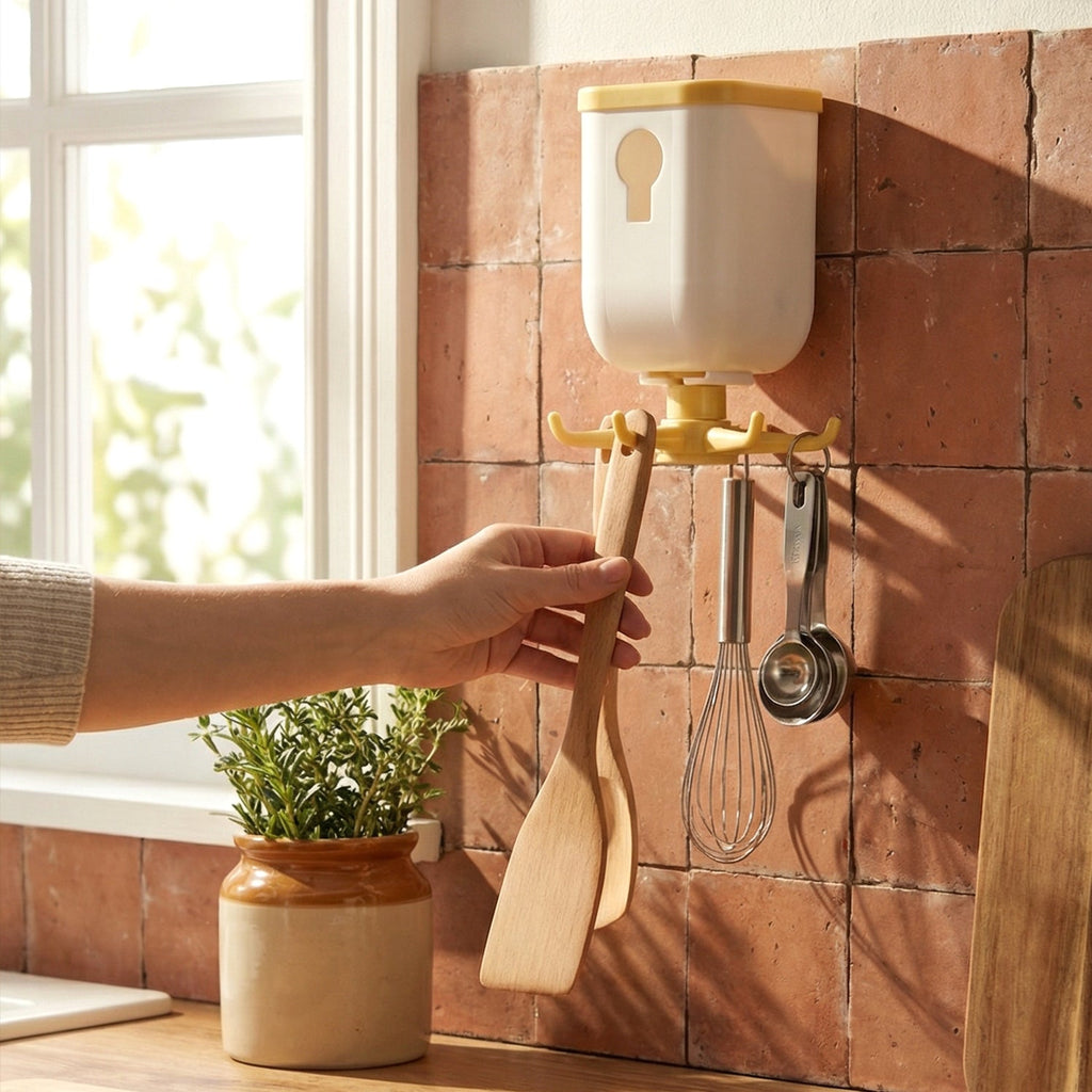Heavy duty sticky wall hook attached on a smooth wall surface