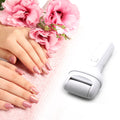 AuriGlam Electric Foot File with multiple roller heads for callus removal