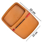 Efficient plastic slicing tray with a holder, perfect for quick and clean meal preparation.