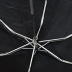 The lightweight 3-fold umbrella in its compact, folded state.