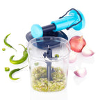 VeggiCrush vegetable chopper with stainless steel blades for efficient chopping