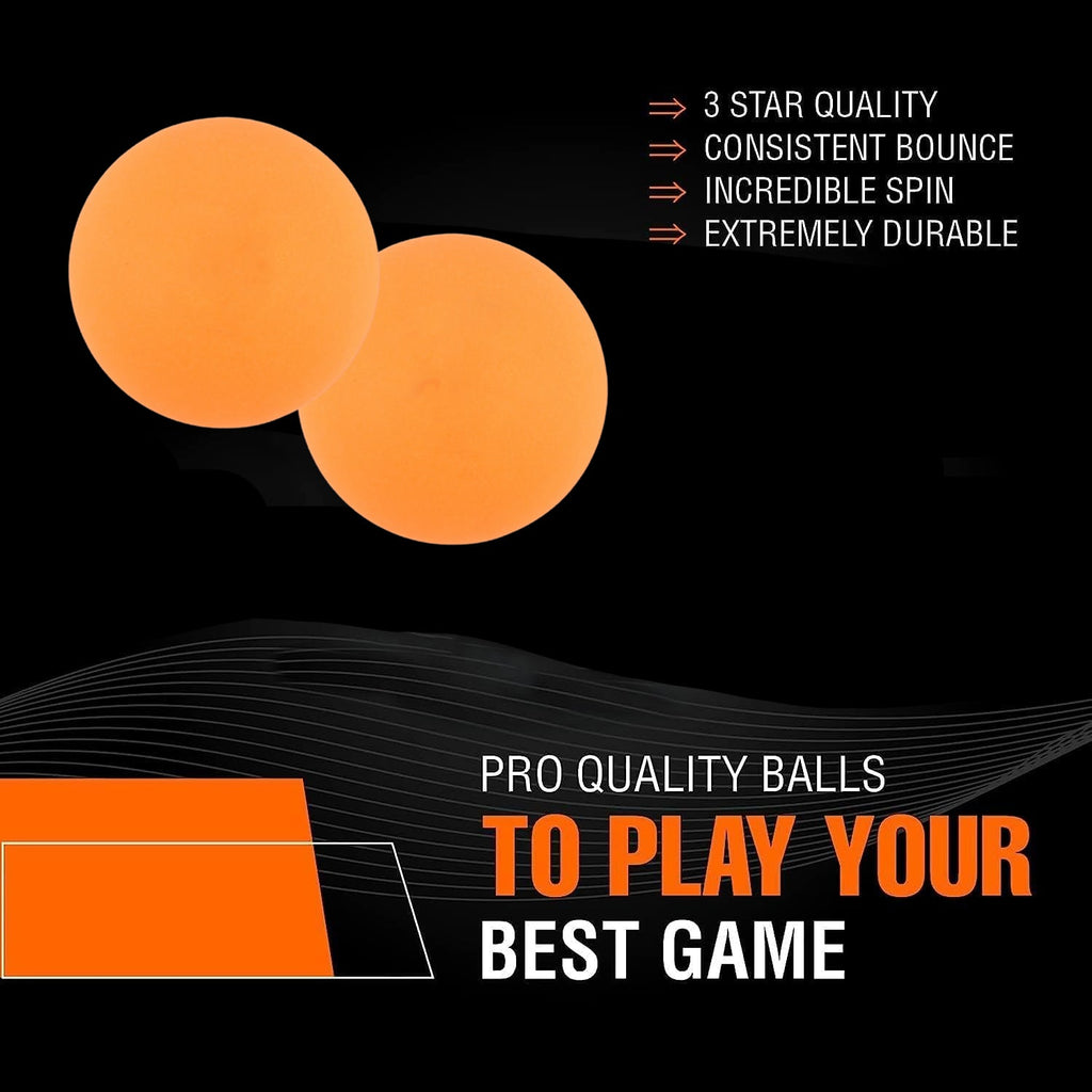 High bounce and balanced rotation seamless table tennis ball in orange