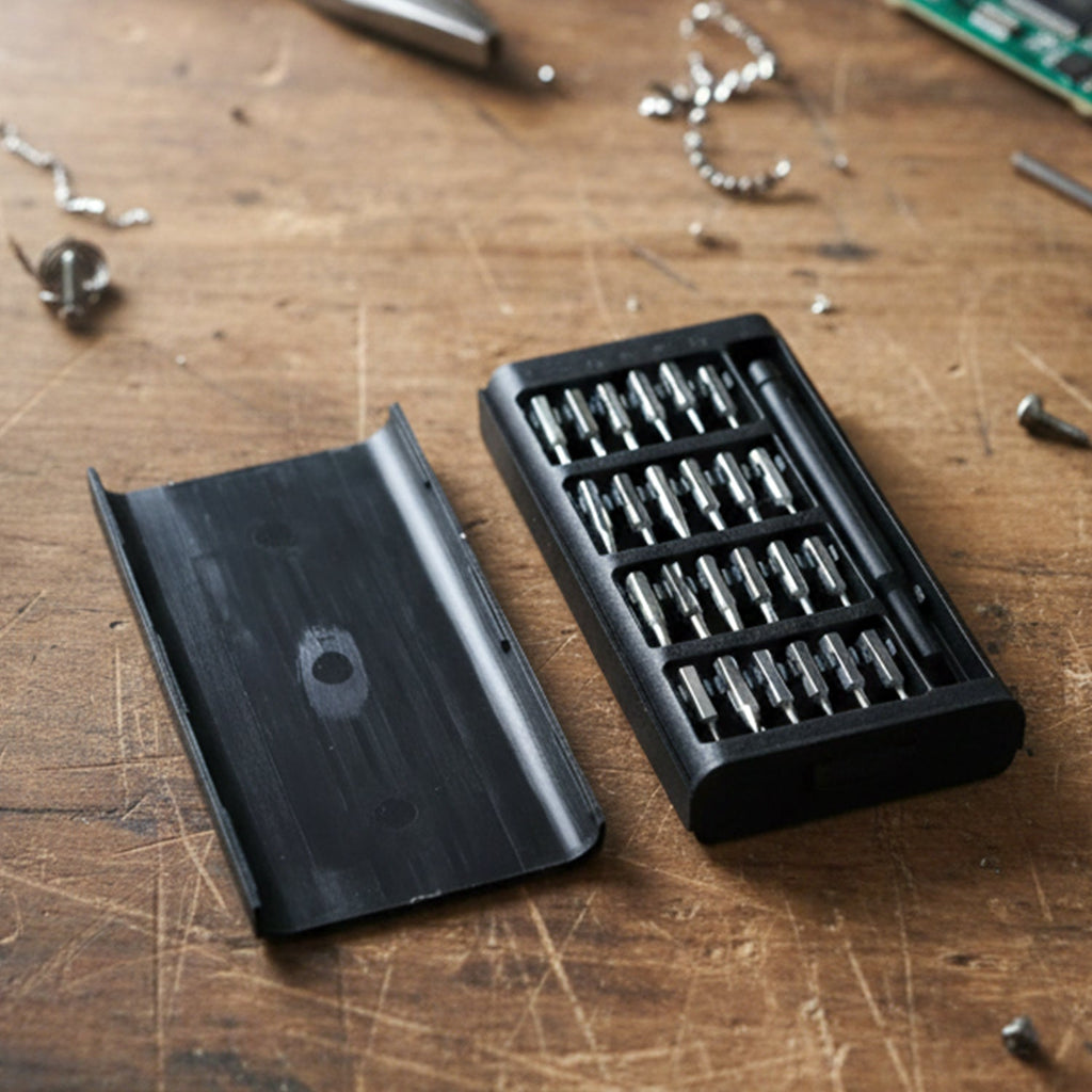precision screwdriver and bits set for watch and eyeglass repairs