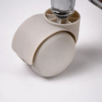 Technician stool with durable steel base and 360-degree swivel wheels for mobility
