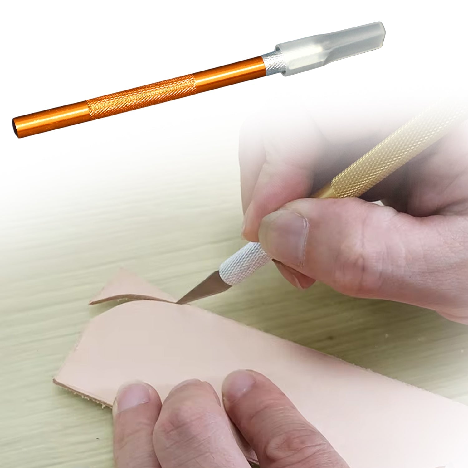 CutNova precision craft knife with cap and spare SK5 blades for DIY projects