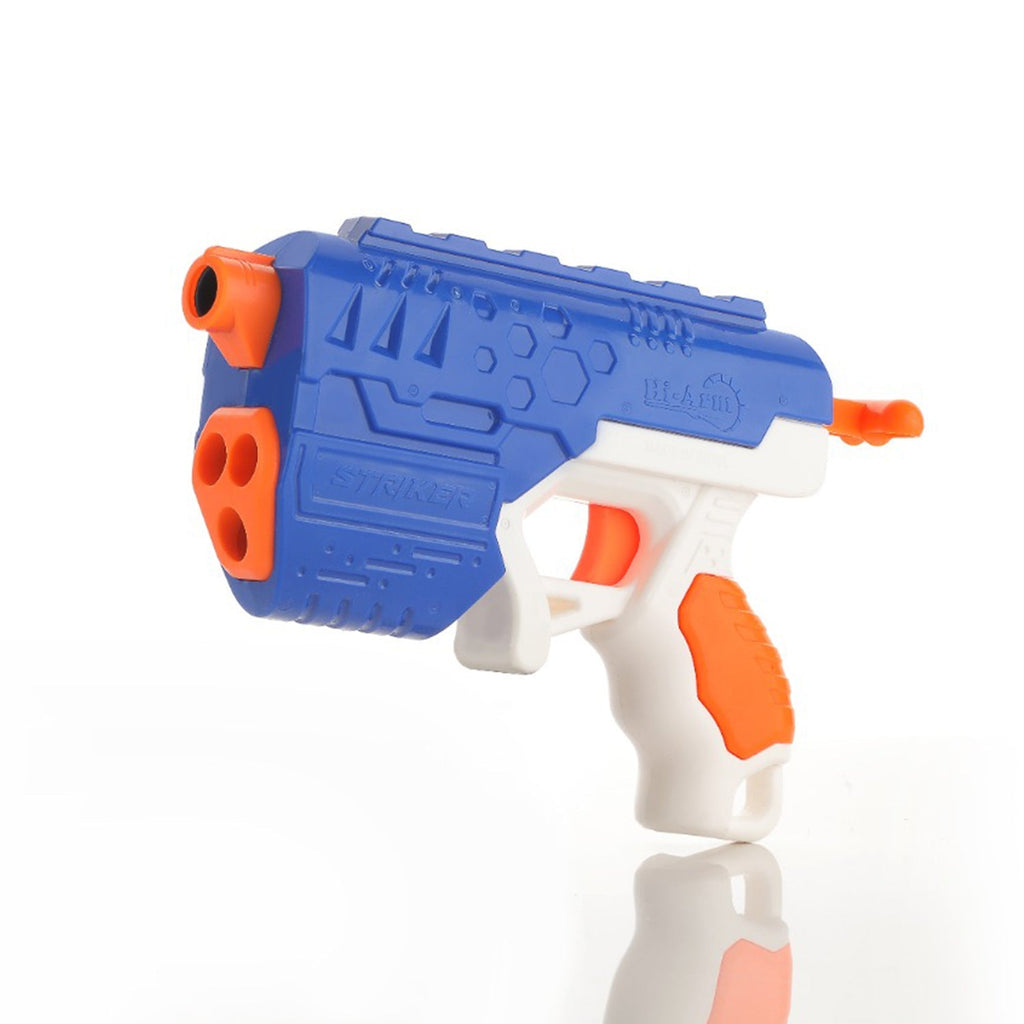 Complete Aditi foam bullet gun set with target and darts.