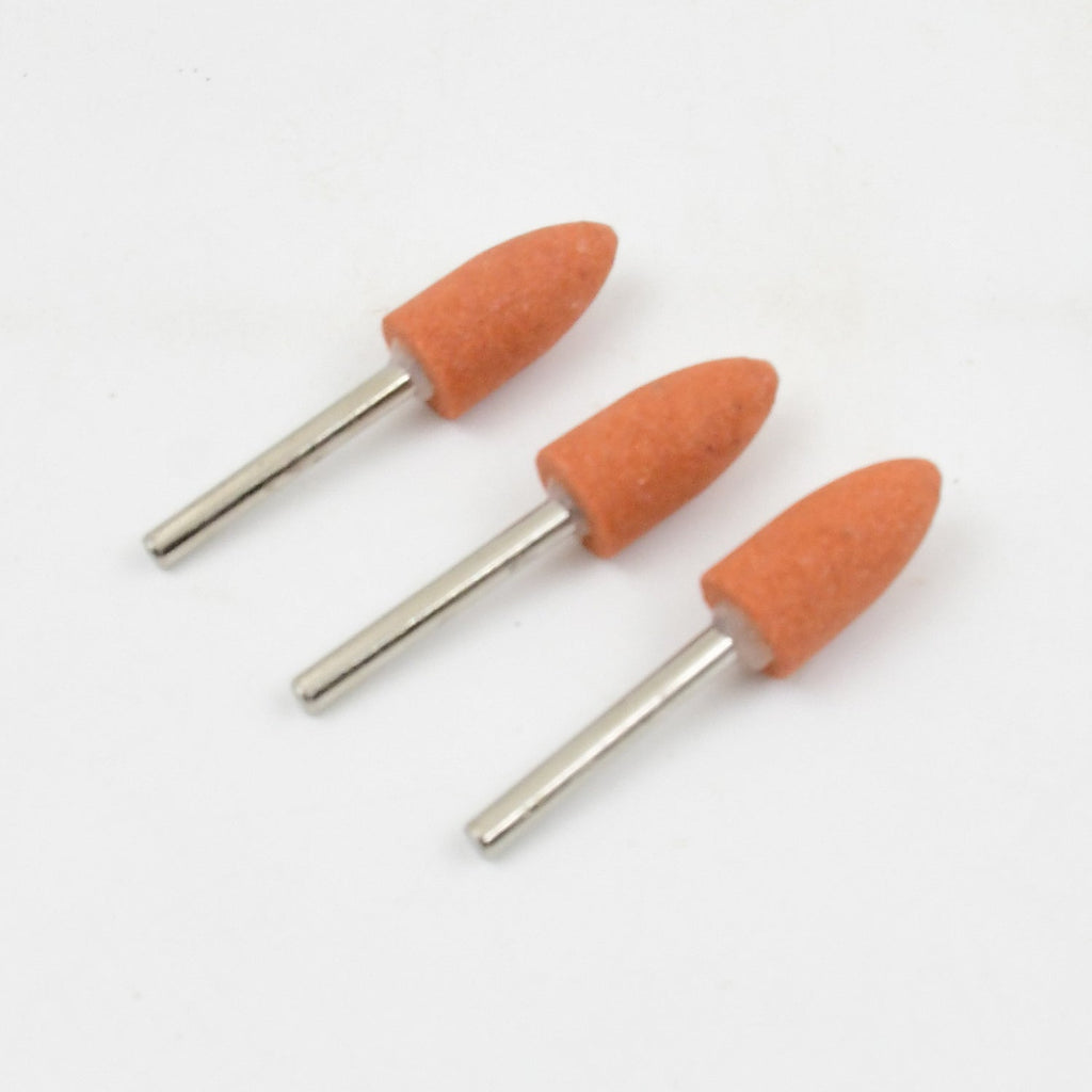Set of three versatile rotary grinding stones for polishing various materials.