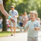 Kids anti-lost wristband leash with adjustable fit for child and adult comfort