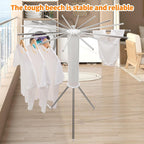 Octopus rotating clothes drying rack with multi-arm design for space-saving drying
