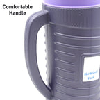 Portable insulated flask, ideal for travel and daily use.