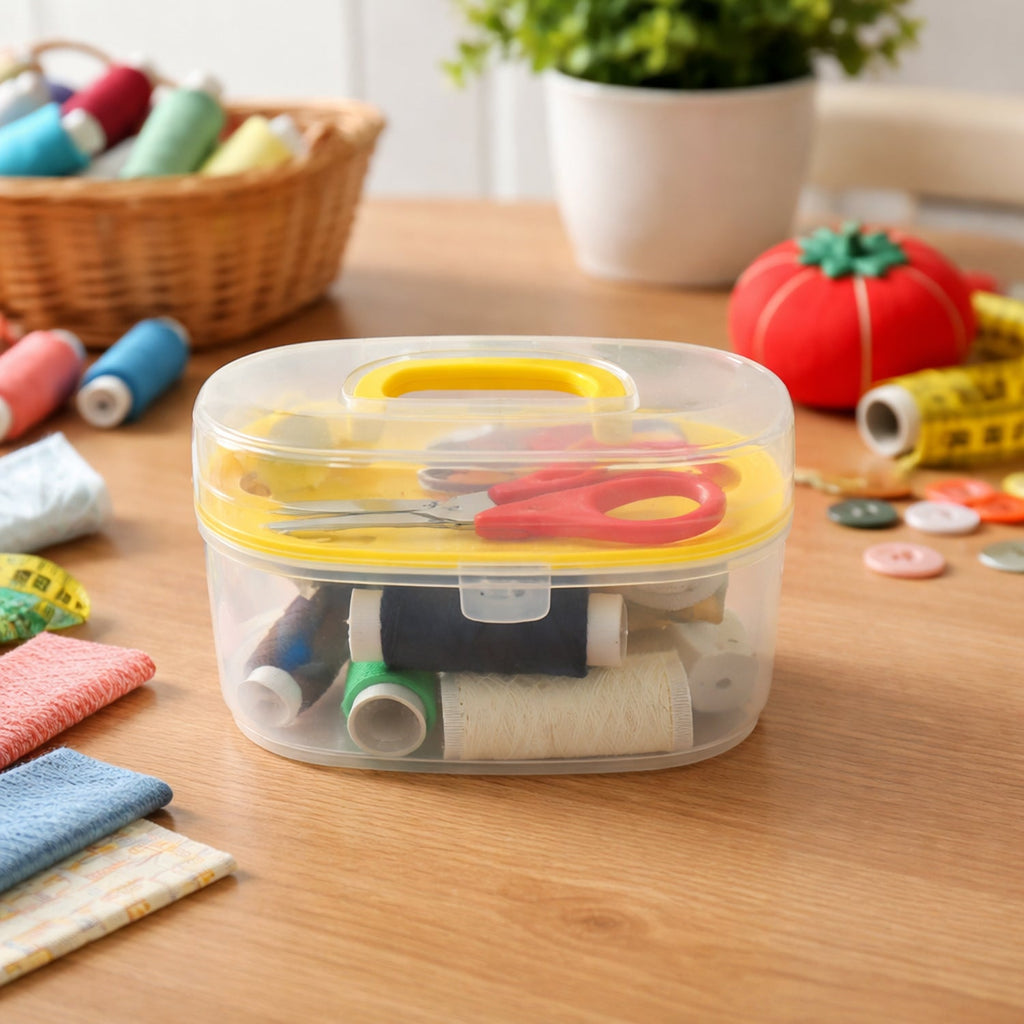 Organized stitching kit including all essential sewing tools