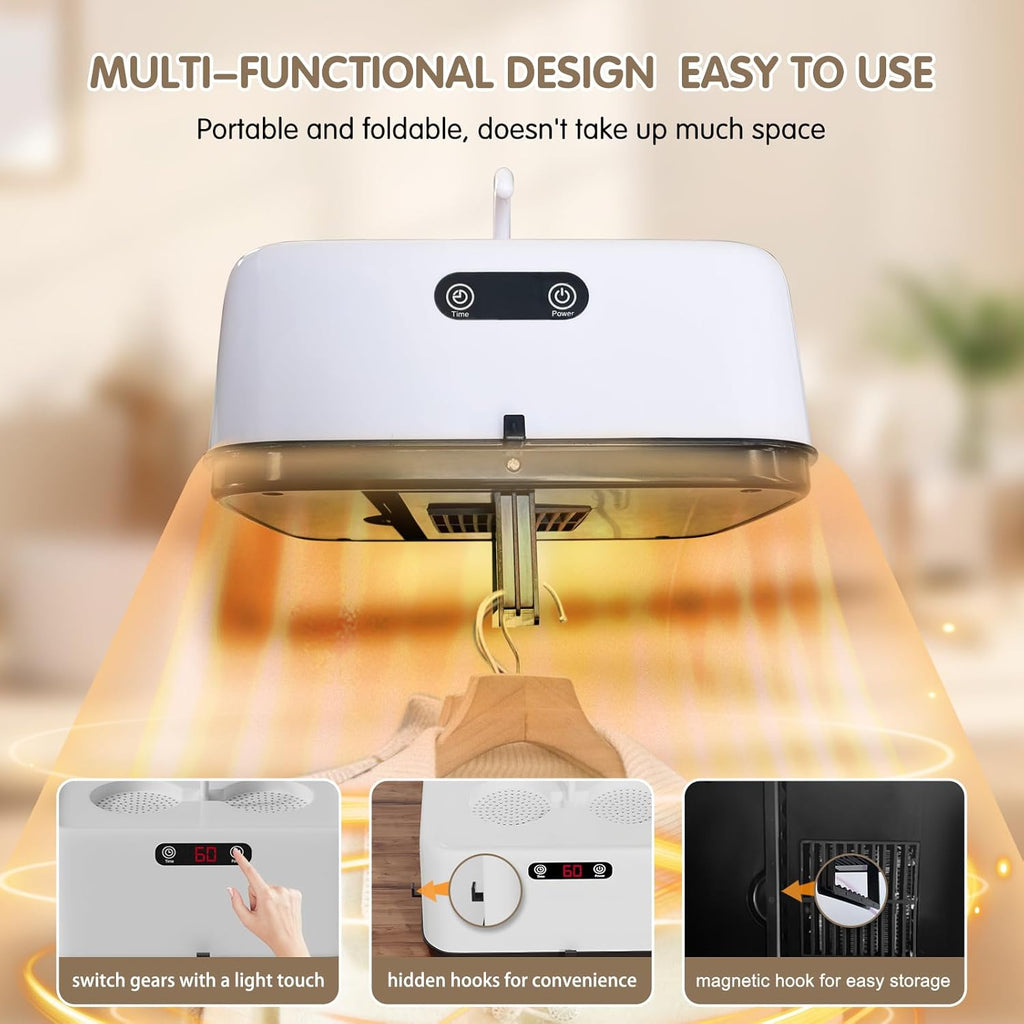 Electric clothes dryer with durable fabric bag design