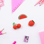 Variety of 3D fancy erasers, encouraging creative fun and learning.