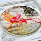 Styled 12x12 inch picture frame holding a vibrant art print.