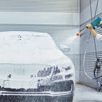 Ergonomic washer gun cordless with multiple nozzles for adjustable spray